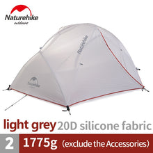 Load image into Gallery viewer, Naturehike Star River Camping Tent Upgraded Ultralight 2 Person 4 Season Tent With Free Mat NH17T012-T