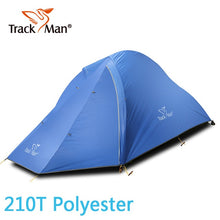 Load image into Gallery viewer, Outdoor Camping Tent 2 Person 20D silicone Double Layer Tent riding travel Ultralight Outdoor hiking Tents waterproof 1500g